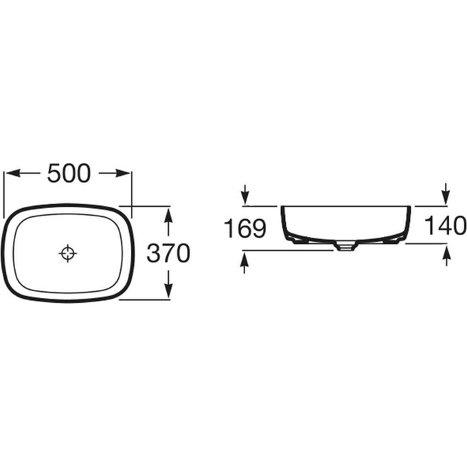 Раковина Roca Inspira Soft A327500000 (50x37 см), фото , изображение 2