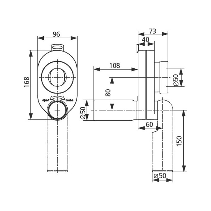 Сифон под уринал Sanit 31.405.00.0000, фото 2