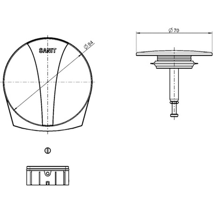 Слив перелив Sanit 05.036.81.0000, фото 2