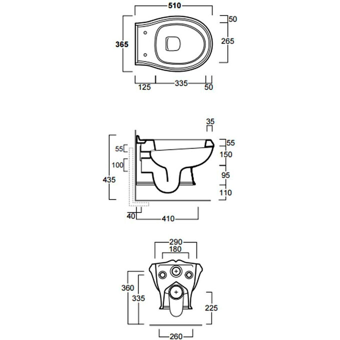 Унитаз настенный без сиденья Simas Arkade AR841, фото 2