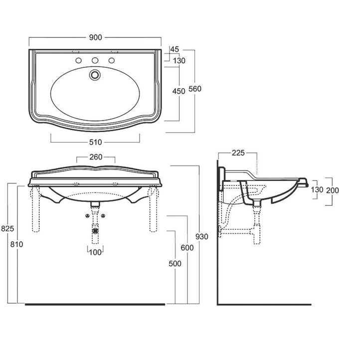 Раковина с переливом Simas AR864, фото 2