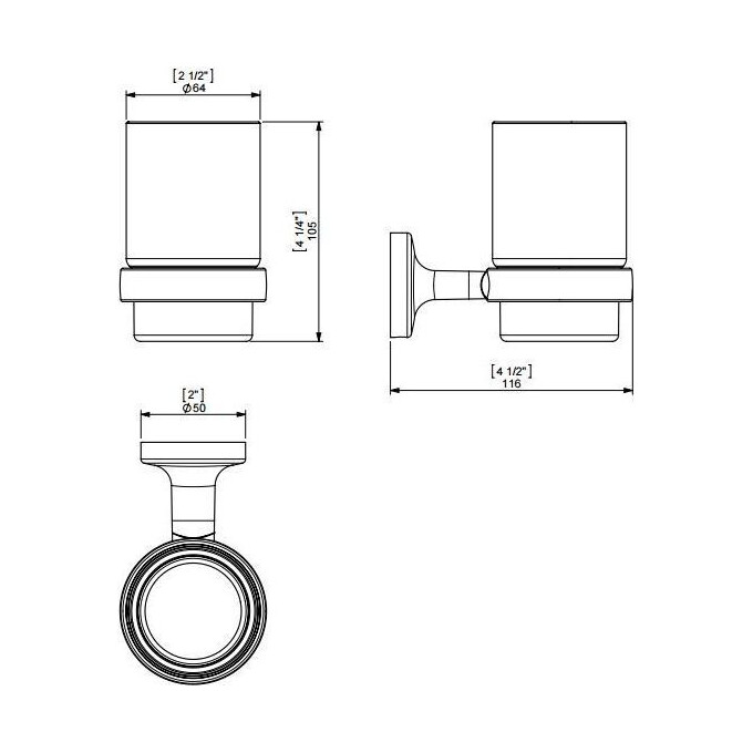 Стакан с держателем Sonia E-Plus 124534, фото 2