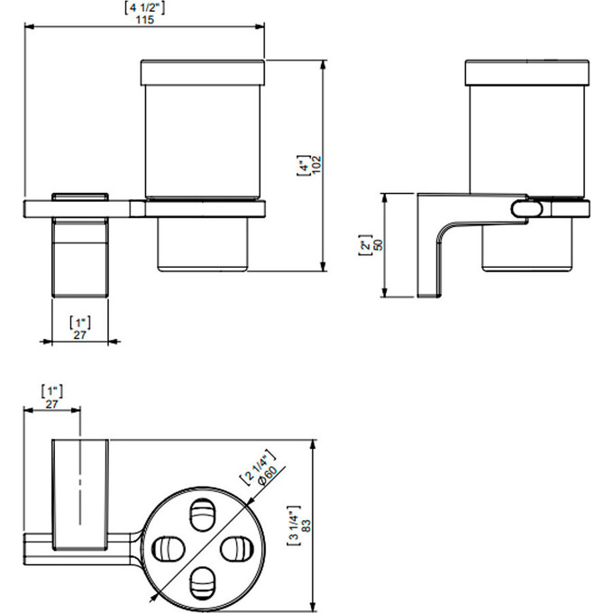 Стакан для щеток Sonia Eletech 113989, фото 2