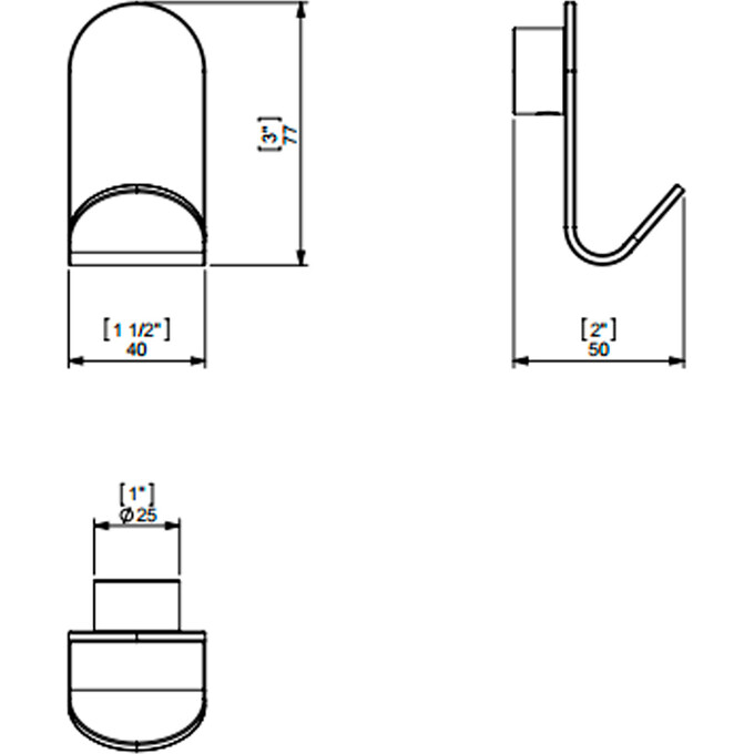 Гачок у ванну Sonia S5 153015, фото , изображение 2