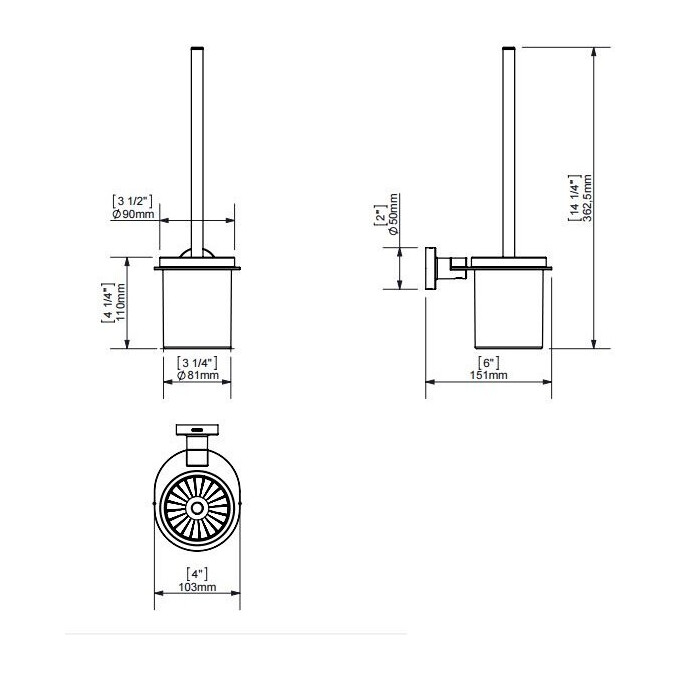Туалетный ершик Sonia Tecno Project 117000, фото 2