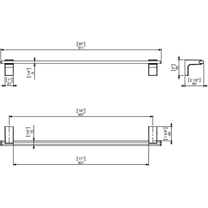 Латунная вешалка Sonia Eletech 113507, фото 2
