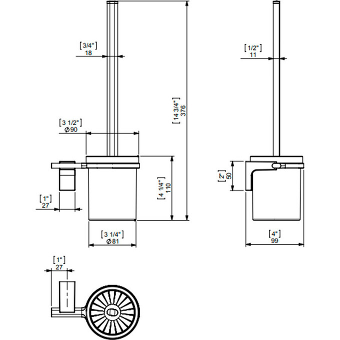 Ершик для унитаза Sonia Eletech 114221, фото 2