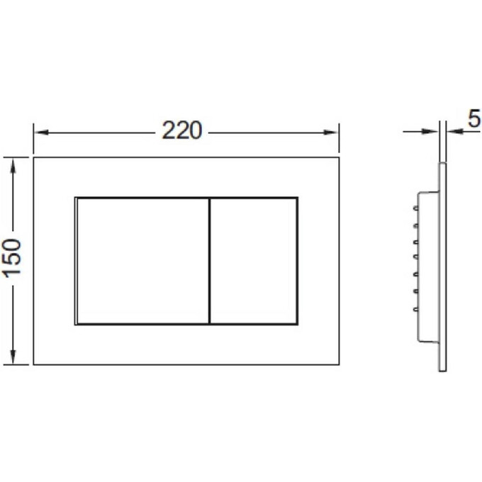 Панель смыва Tece Now 9240401, фото 2