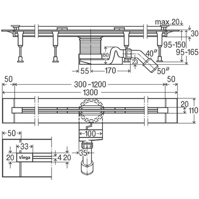 Дренажний канал Viega Advantix 704360, фото , изображение 4