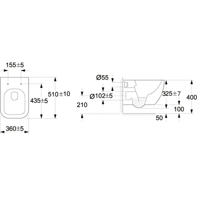 Подвесная чаша с сиденьем soft-close Volle Orlando 13-35-373, фото 2