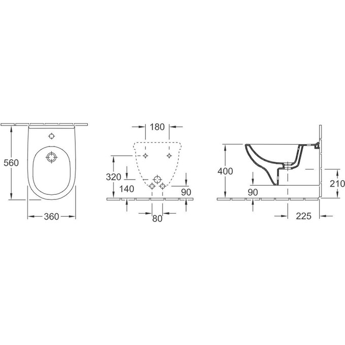 Биде Villeroy & Boch O.Novo 54600001, фото 3