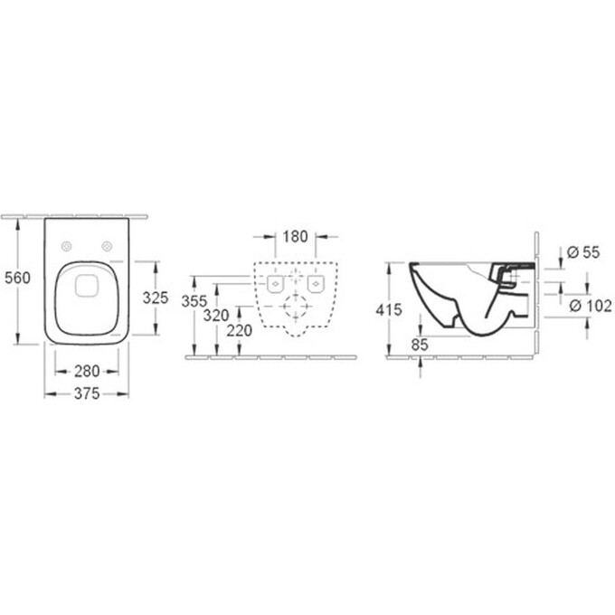 Чаша унитаза + крышка микролифт Villeroy & Boch Venticello 4611RL01, фото 2