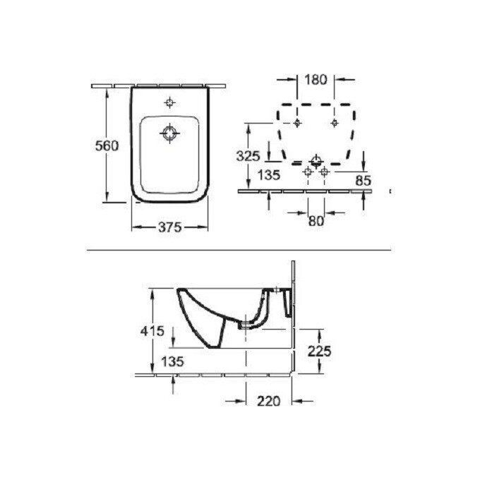 Біде Villeroy & Boch Venticello 44110001, фото , изображение 4