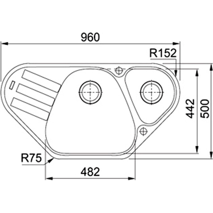 Гранітне миття з коландером Franke Antea 114.0499.223, фото , изображение 2