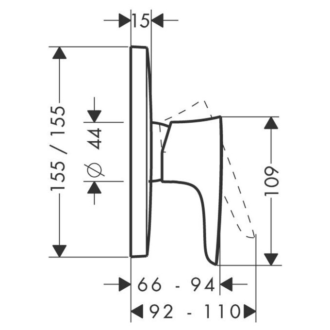 Смеситель для душа Hansgrohe Puravida 15665400, фото 2