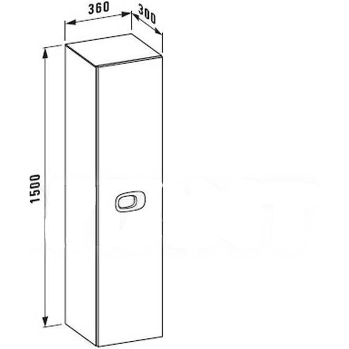 Пенал в ванную комнату Laufen Mimo H4625520555401, фото 2