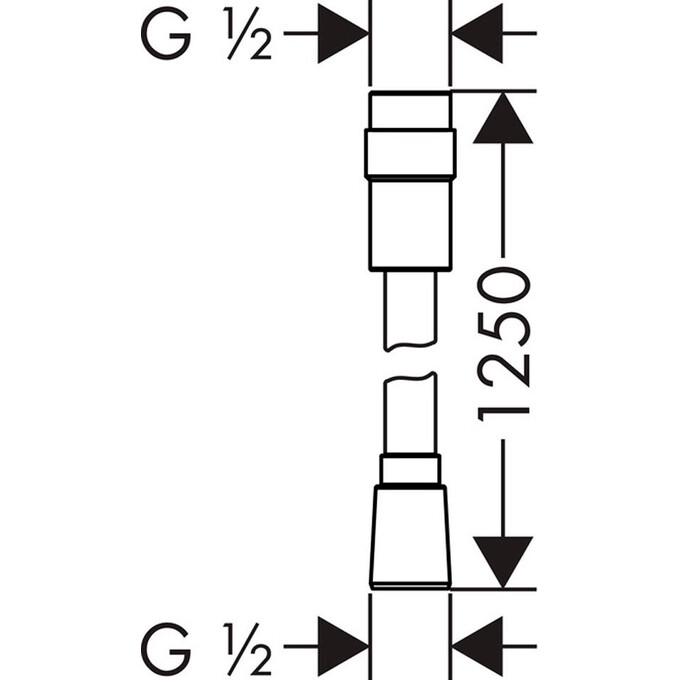 Шланг душевой 125 см Hansgrohe Isiflex 28249000, фото 2