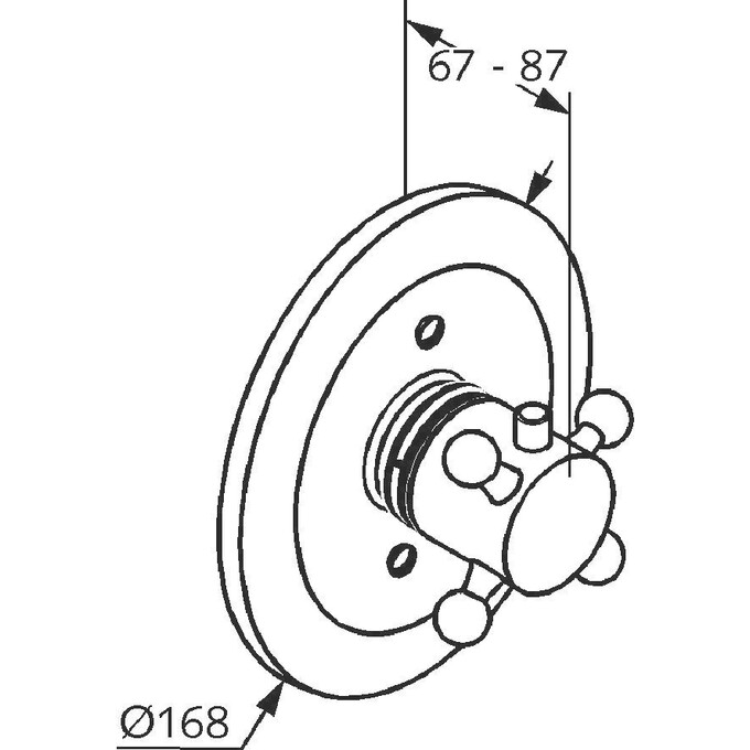Змішувач для душу з термостатом Kludi Adlon 517190520, фото , изображение 2