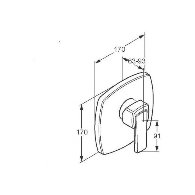 Смеситель скрытого монтажа для душа Kludi Q-Beo 506550575 (внутренняя часть в комплекте), фото 3