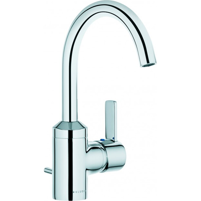 Смеситель для умывальника Kludi Zenta 382550575 (высокий, с донным клапаном), фото 