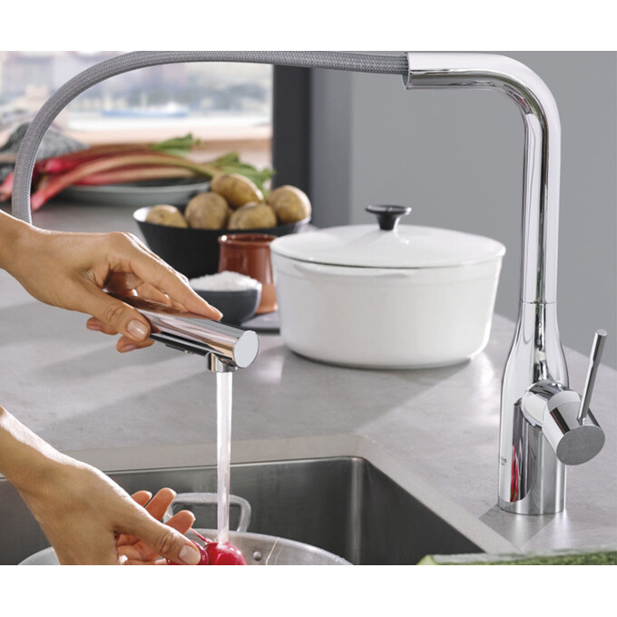 Змішувач для кухні Grohe Essence 30270000, Колір виробника: хром, фото , изображение 2