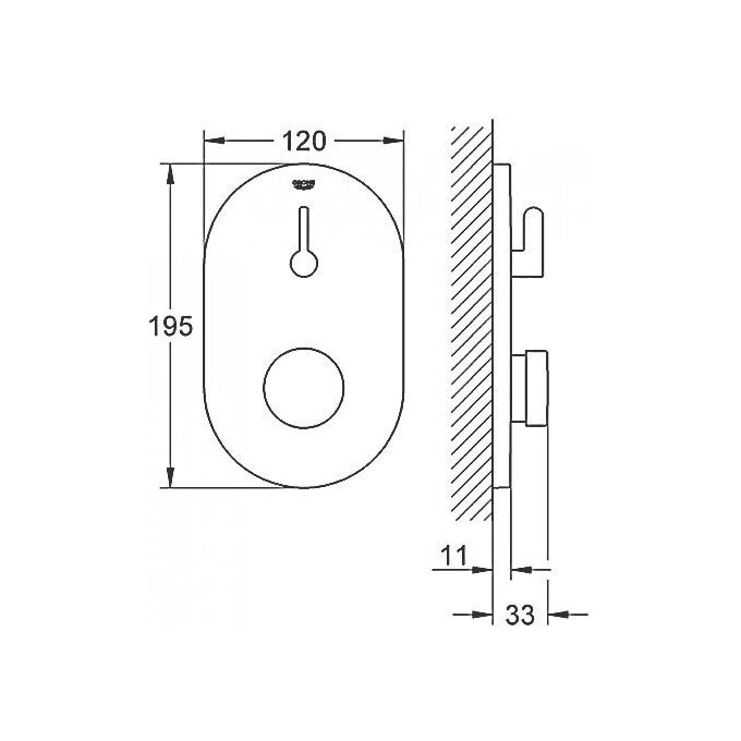 Змішувач для душу Grohe Eurosmart Cosmopolitan 36321000, фото , изображение 3