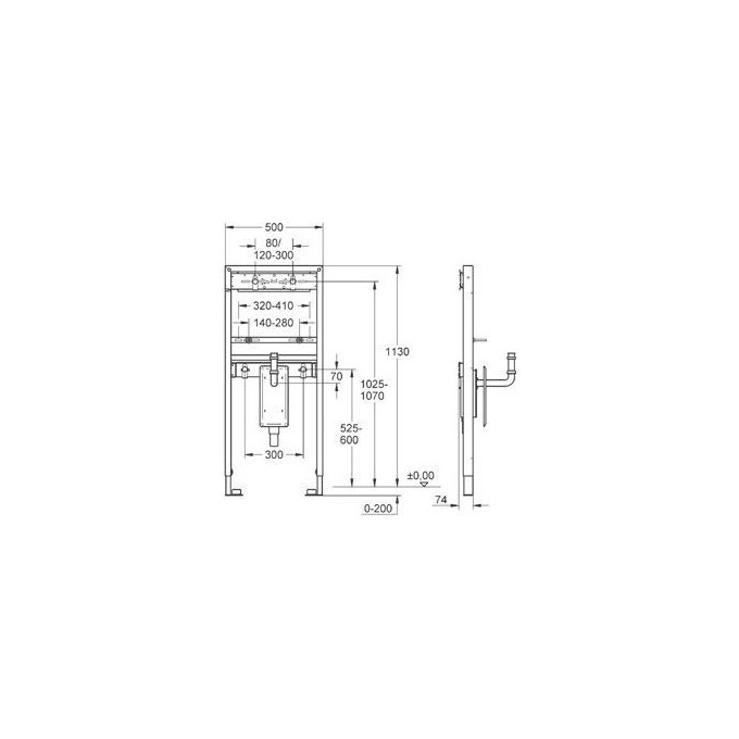 Інсталяція для раковини Grohe Rapid Sl 38625001, фото , изображение 2