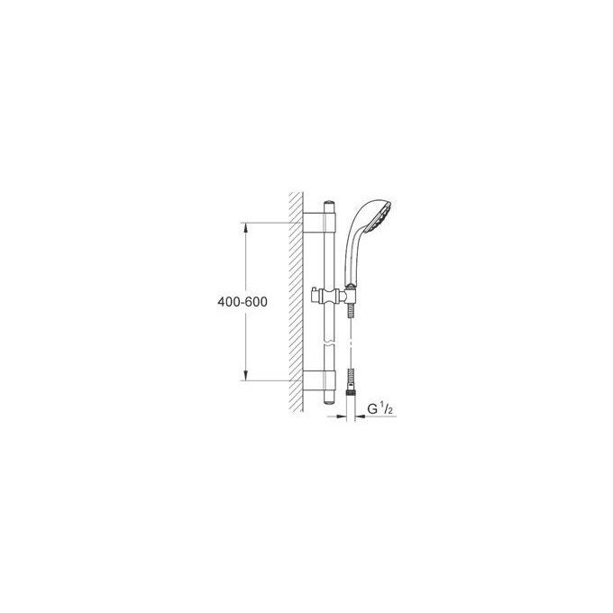 Душовий гарнітур на 4 види струменя Grohe Relexa 28944000, фото , изображение 2