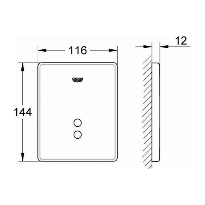 Арматура для пісуару Grohe Skate & Skate Air 37324SD1, фото , изображение 2