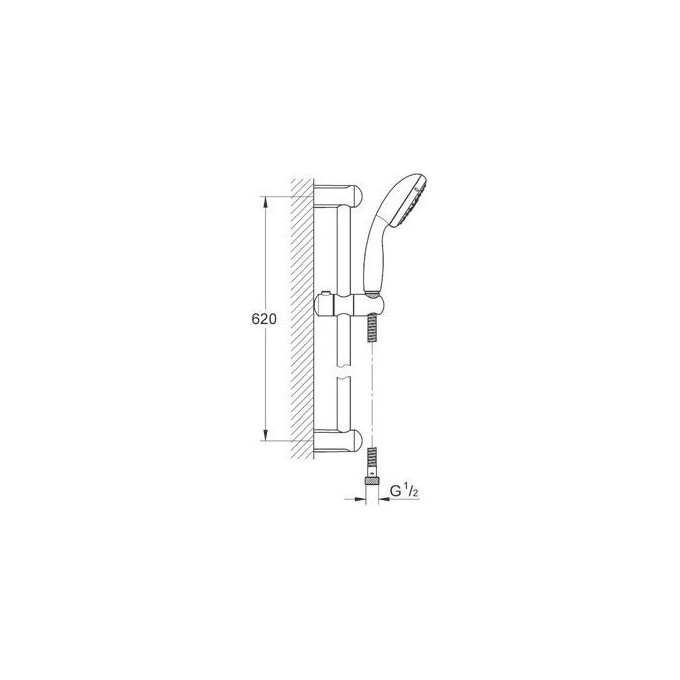 Душовий гарнітур Grohe Tempesta 27795000, фото , изображение 2