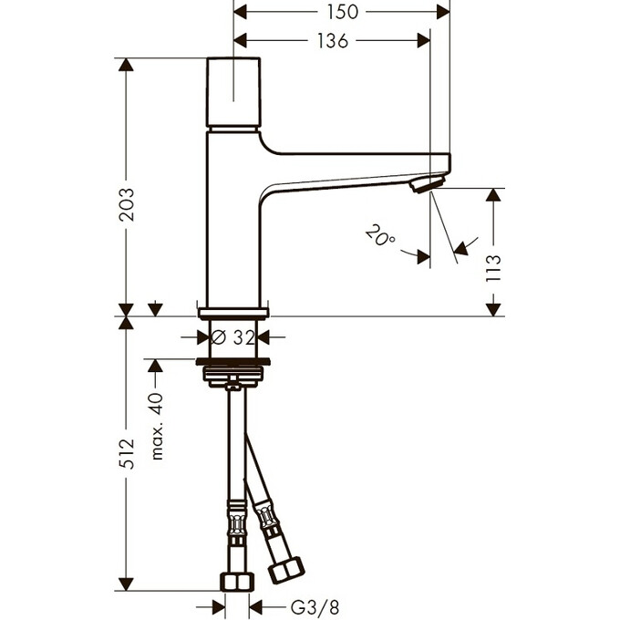 Смеситель для раковины Hansgrohe Metropol 32571000, фото 2