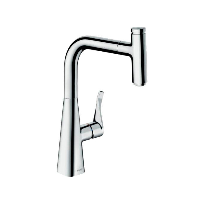 Смеситель для кухни с лейкой Hansgrohe Metris Select 14857000, фото 