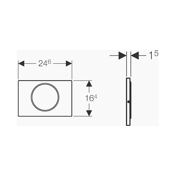 Кнопка смыва Geberit Sigma10 115.758.KM.5, фото 2