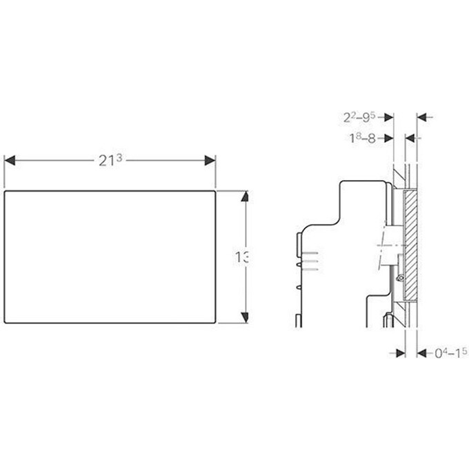 Защитная крышка Geberit Sigma 115.696.00.1, фото 2