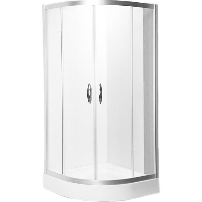 Душевая кабина Am.Pm Bliss L W55G-301-090MT (90x90 см, стекло прозрачное, профиль хром), фото 