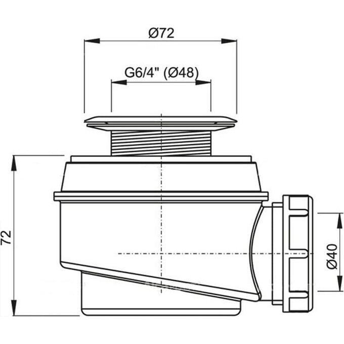 Сифон для поддона Alcaplast A46-50, фото 2