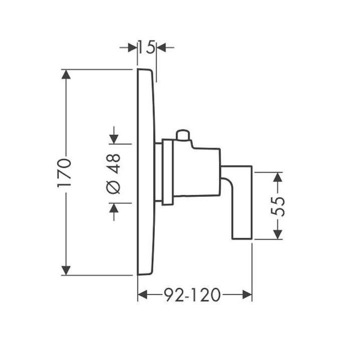 Термостат для душу Axor Citterio 39711000, фото , изображение 2