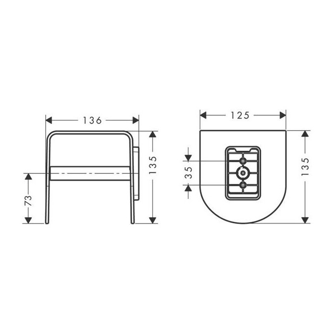 Тримач для паперу Axor Urquiola 42436000, фото , изображение 2