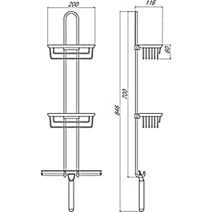Полички Emco System 2 3566 001 08, фото , изображение 2