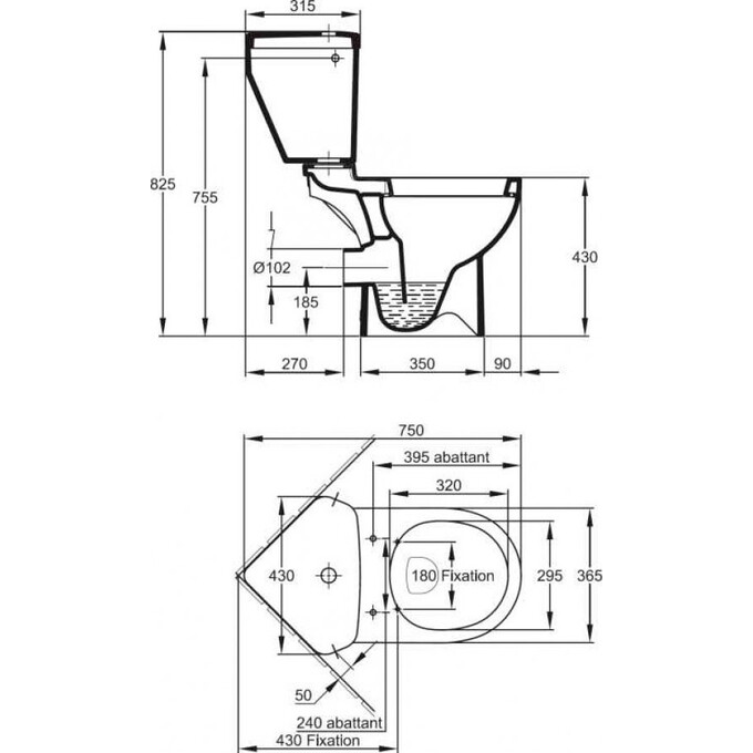 Унитаз угловой Jacob Delafon 18557K-00+E4741-00, фото 2
