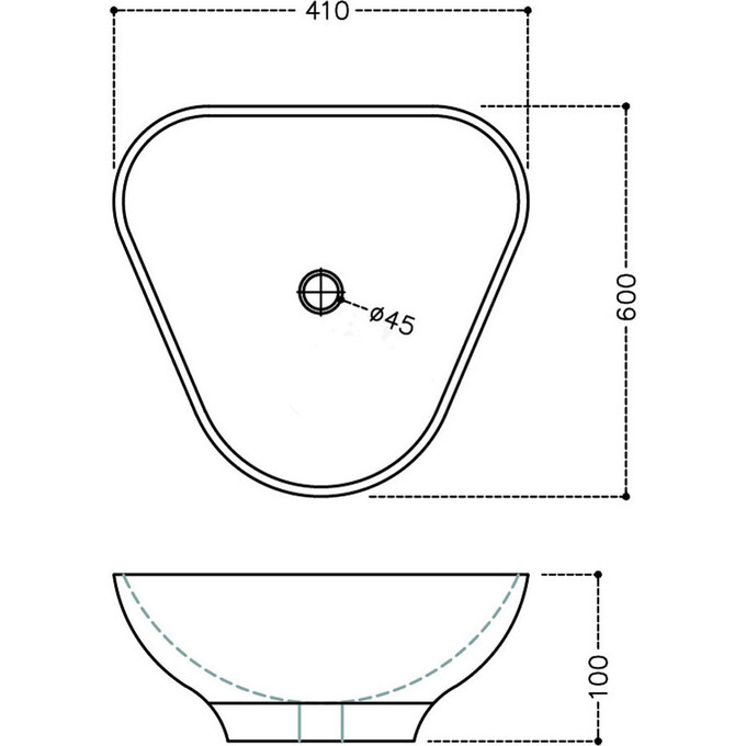 Треугольная раковина Jaquar Lyric LYS-WHT-38901N, фото 2