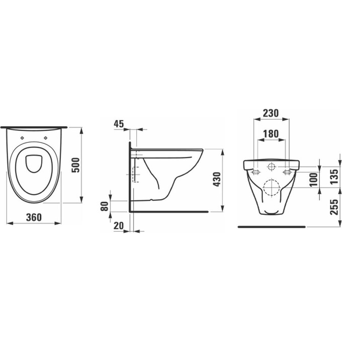 Подвесной унитаз Laufen Pro H8209580000001, фото 3