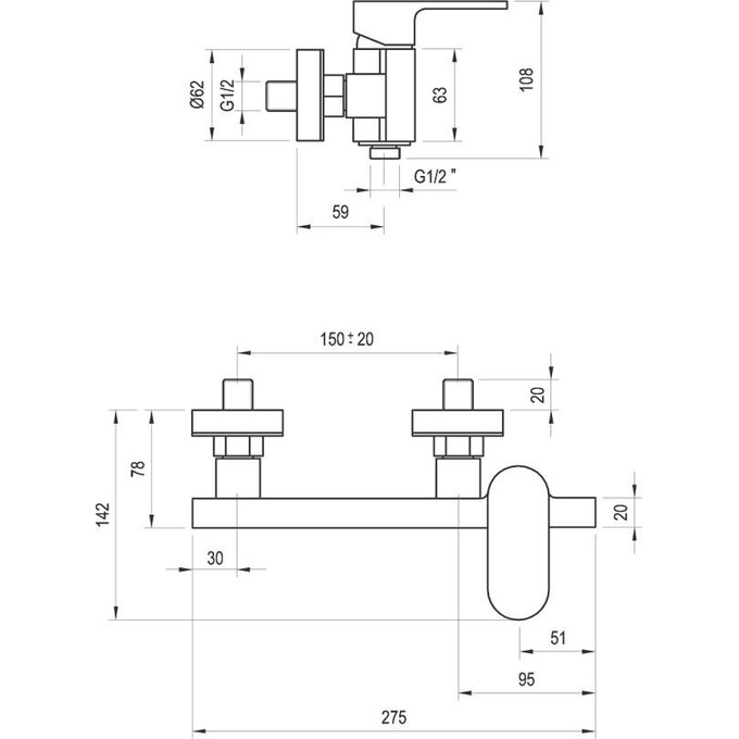 Смеситель для душа Ravak Chrome X070043, фото 6
