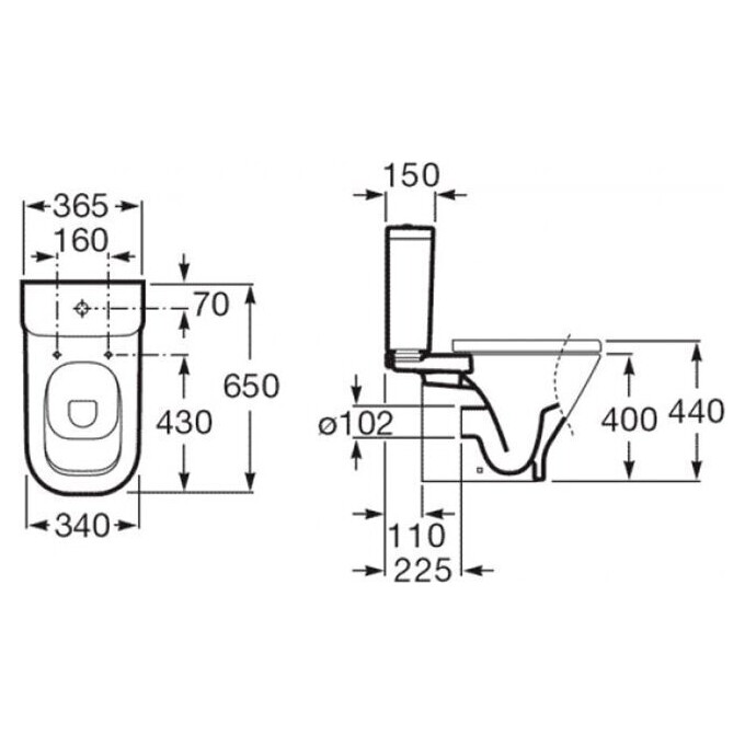 Унітаз з бачком Roca Gap A34947800W, фото , изображение 9