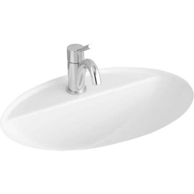 Врізний умивальник з отвором під змішувач Villeroy & Boch Loop Friends 51615001, фото 