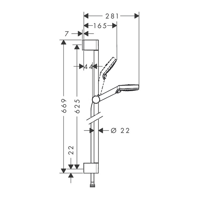 Душевой гарнитур Hansgrohe 26532400, фото 2