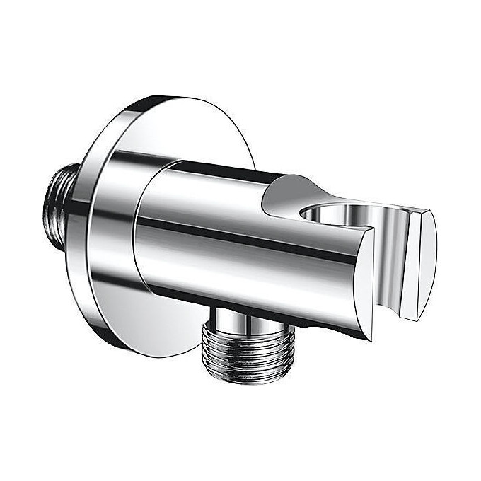 Підключення для душового шлангу Ferro Chrome PKN04 (з тримачем), фото 