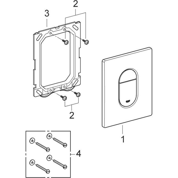 Клавиша смыва Grohe Arena Cosmopolitan 38844000, фото 6