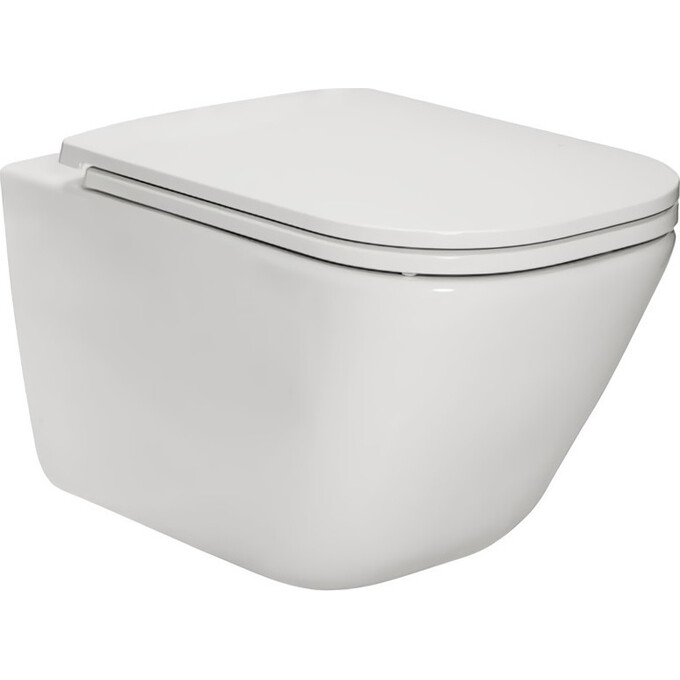 Унитаз подвесной с сиденьем Slim с микролифтом Roca Gap A34H470000, фото 