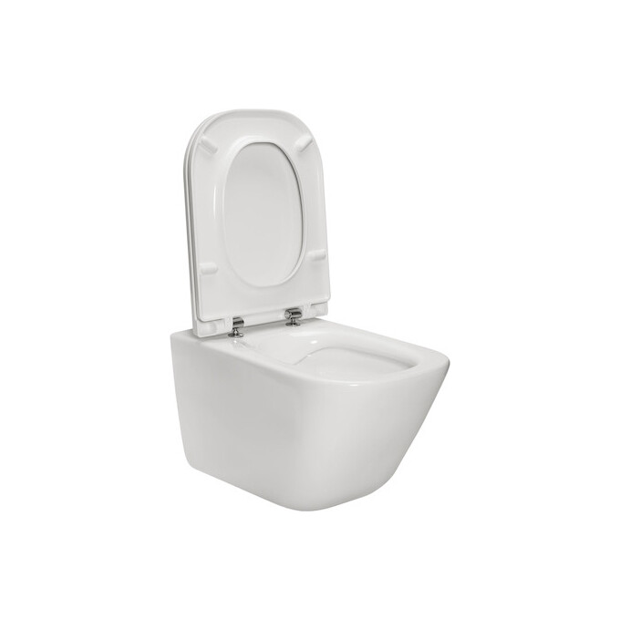 Унитаз подвесной с сиденьем Slim с микролифтом Roca Gap A34H470000, фото 3